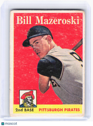 Topps 1958 Topps Baseball—Bill Mazeroski #238 —Poor