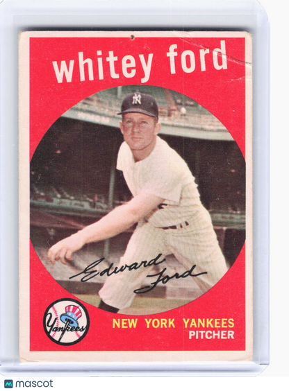 Topps 1959 Topps Baseball—Whitey Ford #430 —Poor