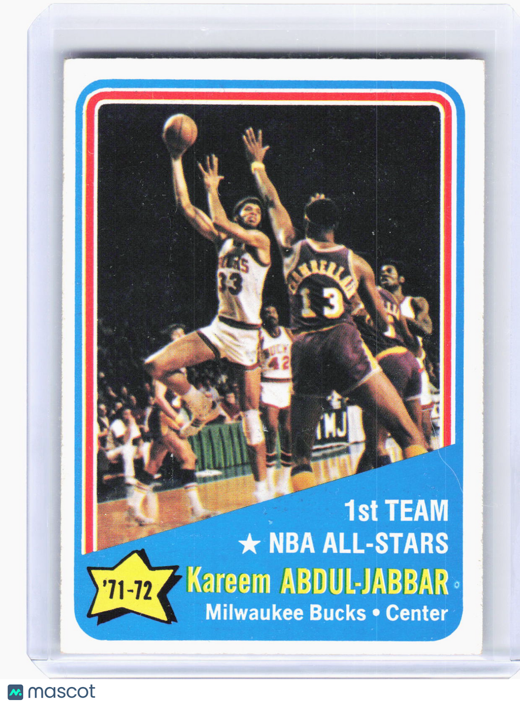 Topps 1969 Topps Basketball—Kareem Abdul-Jabbar #163 —Near Mint or Better
