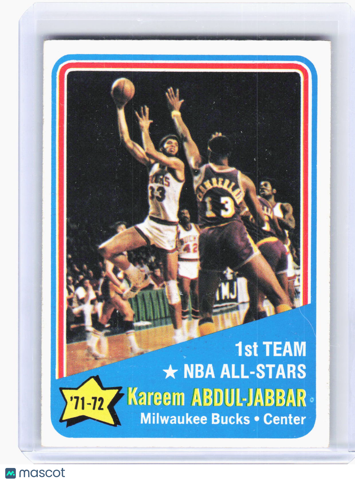 Topps 1969 Topps Basketball—Kareem Abdul-Jabbar #163 —Near Mint or Better