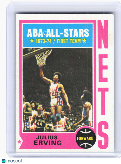 Topps 1973 Topps Basketball—Julius Erving #200 —Very Good