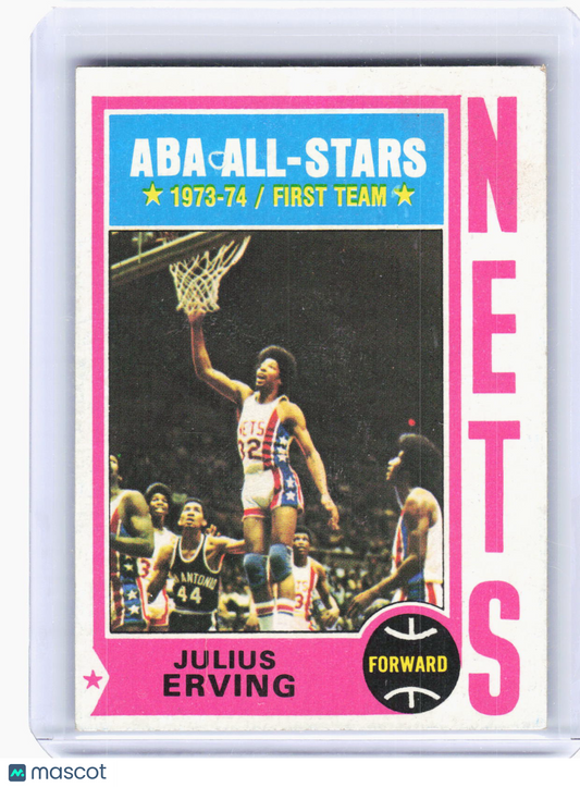 Topps 1973 Topps Basketball—Julius Erving #200 —Very Good