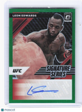 Panini 2022 Donruss Optic Prizm Sig.Series MMA—Leon Edwards #SS-LEW Green 4/5—EX