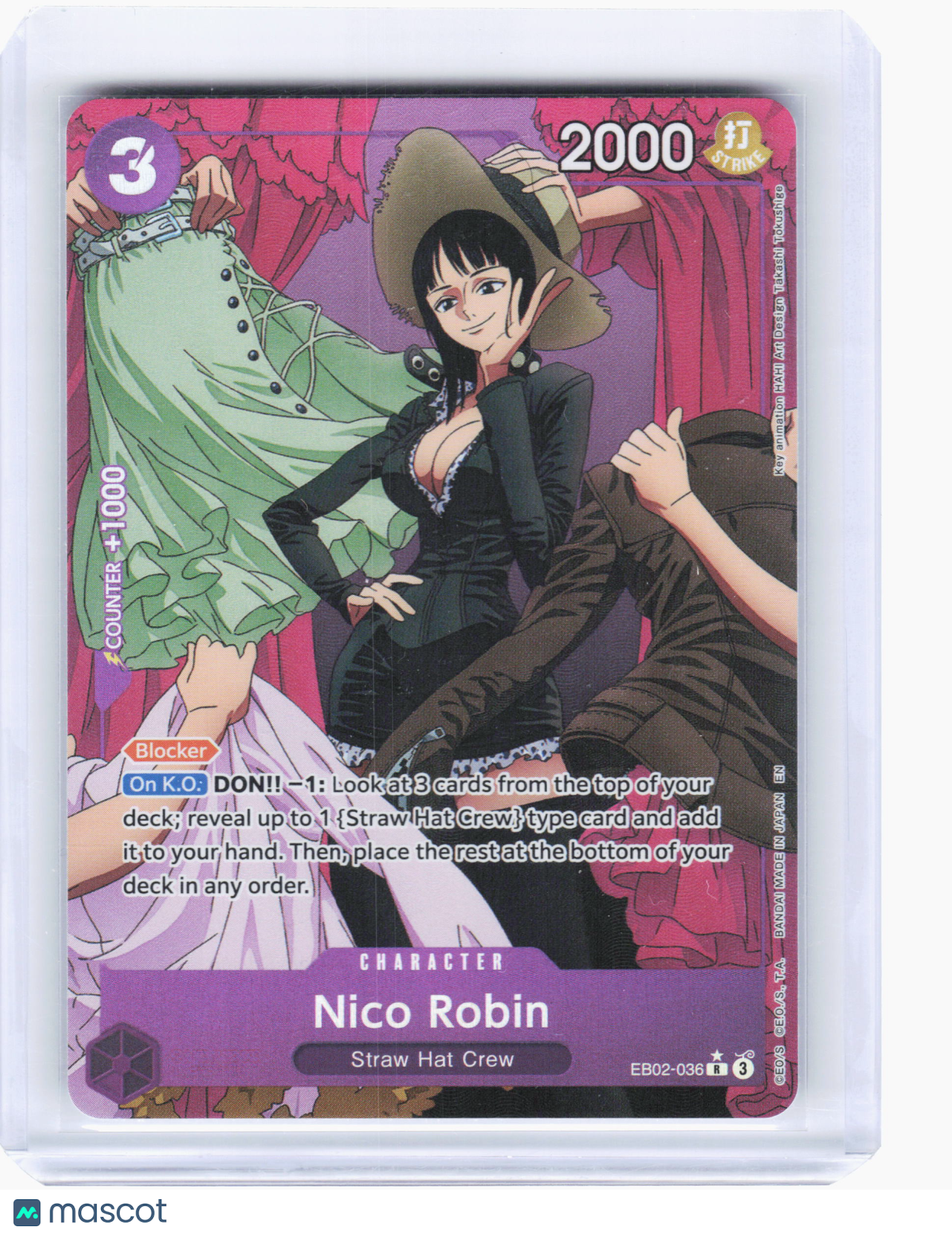 2024 One Piece—Nico Robin #EB02-036 Anime 25th Collection—Rare Foil (Alt Art)