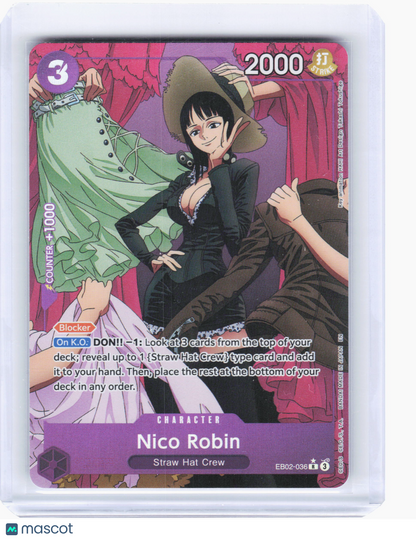 2024 One Piece—Nico Robin #EB02-036 Anime 25th Collection—Rare Foil (Alt Art)