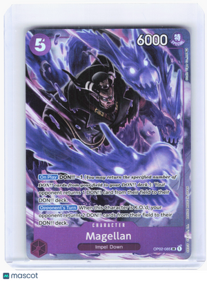 2023 One Piece—Magellan #OP02-085 Paramount War—Super Rare Foil