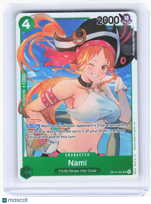 2026 One Piece—Nami #OP14-031 The Azure Sea's Seven—Super Rare Foil