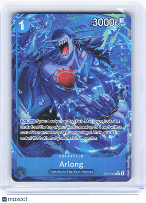 2026 One Piece—Arlong #OP14-042 The Azure Sea's Seven—Rare Foil (Alt Art)
