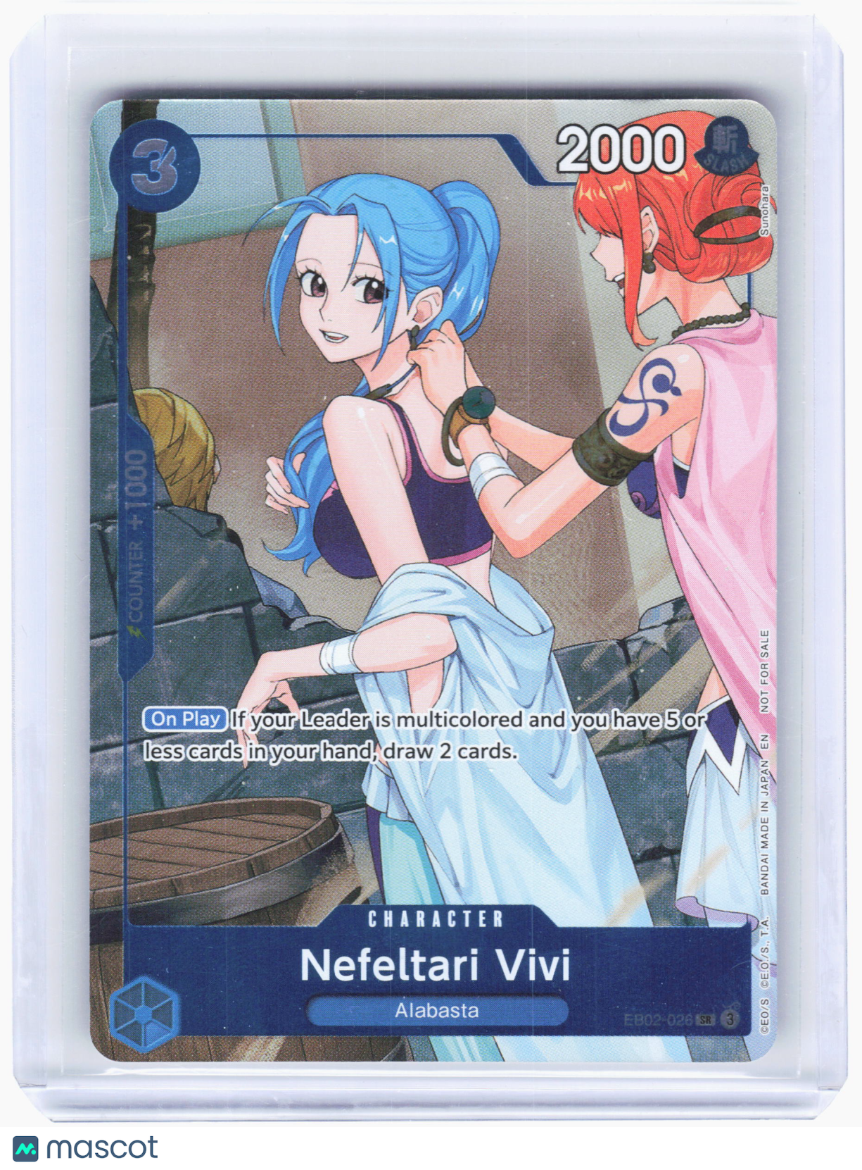 2026 One Piece—Nefeltari Vivi #EB02-026 Heroines Edition—Super Rare Foil