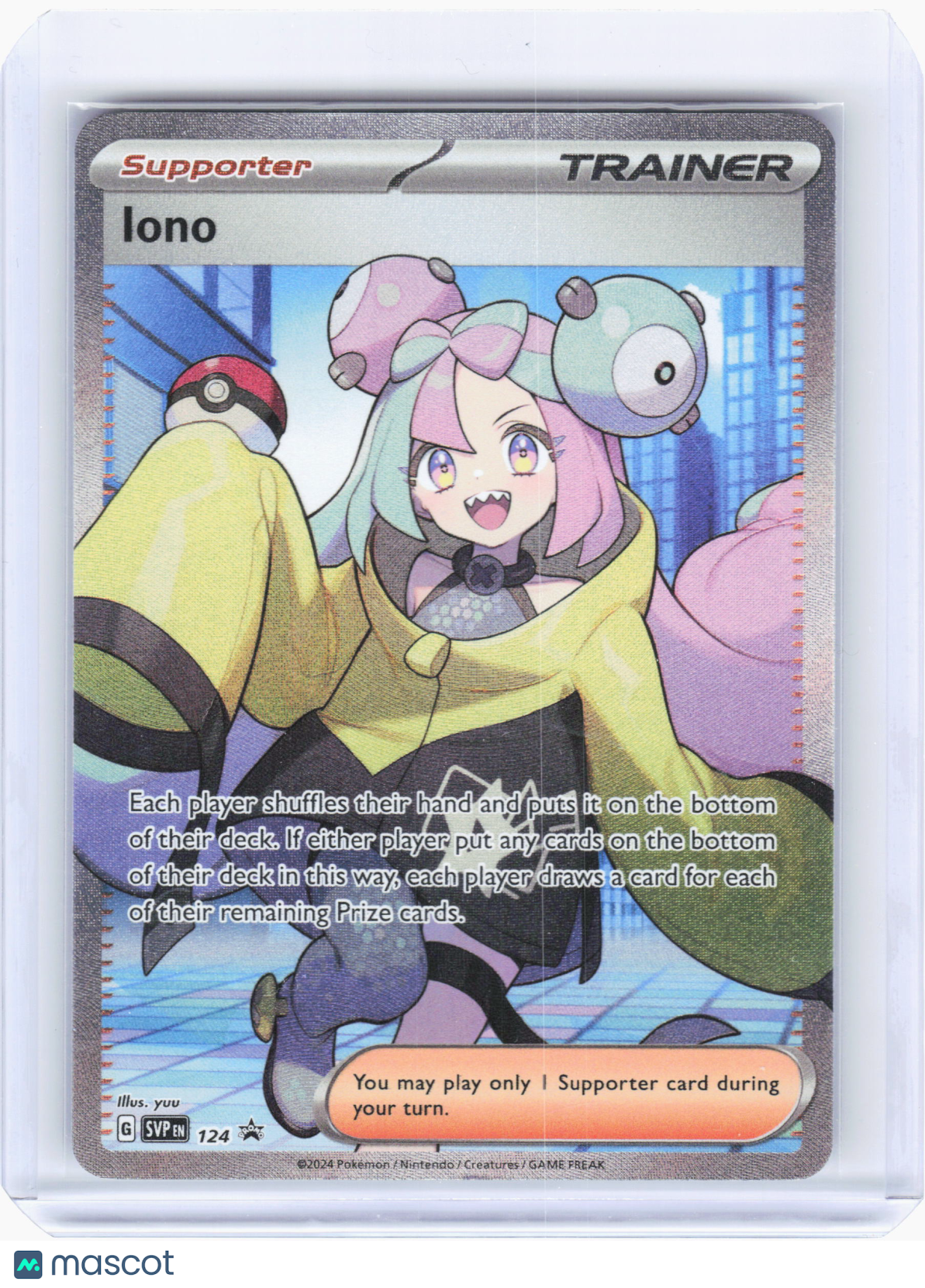2024 Pokemon—Iono #124 Scarlet & Violet Promo Cards—Black Star Promo Holo