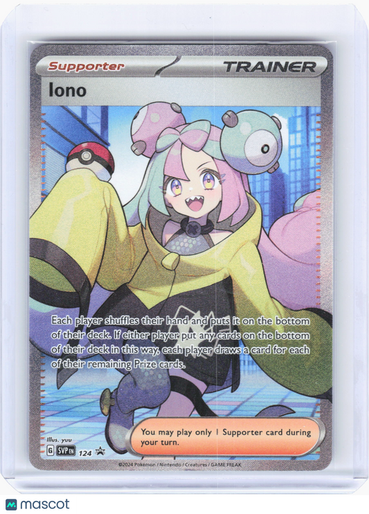 2024 Pokemon—Iono #124 Scarlet & Violet Promo Cards—Black Star Promo Holo