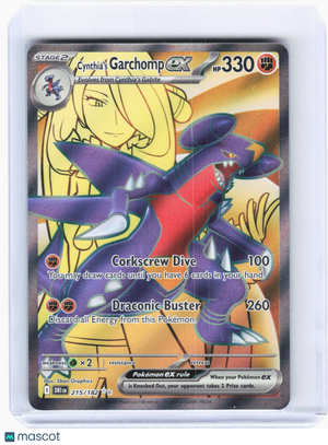 2025 Pokemon—Cynthia's Garchomp ex #215/182 Destined Rivals—Ultra Rare Holo