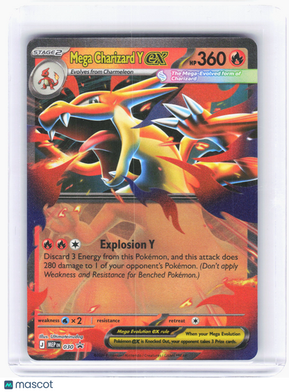 2026 Pokemon—Mega Charizard Y ex #030 Mega Evolution Promo—Black Star Promo Holo