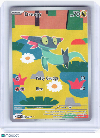 2026 Pokemon—Dreepy #247/217 Ascended Heroes—Illustration Rare Holo