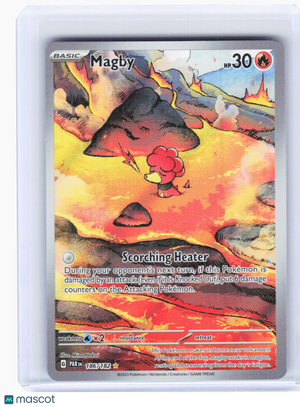 2023 Pokemon—Magby #186/182 Paradox Rift—Illustration Rare Foil