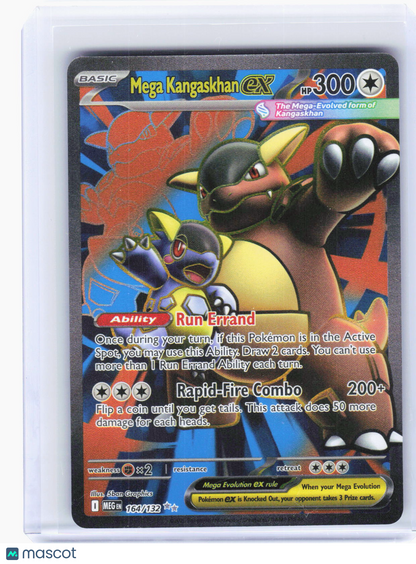 2025 Pokemon—Mega Kangaskhan ex #164/132 Mega Evolution—Ultra Rare Foil