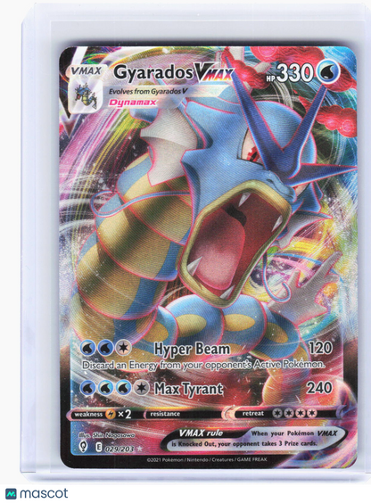 2021 Pokemon—Gyarados VMAX #29/203 Evolving Skies—Ultra Rare Foil