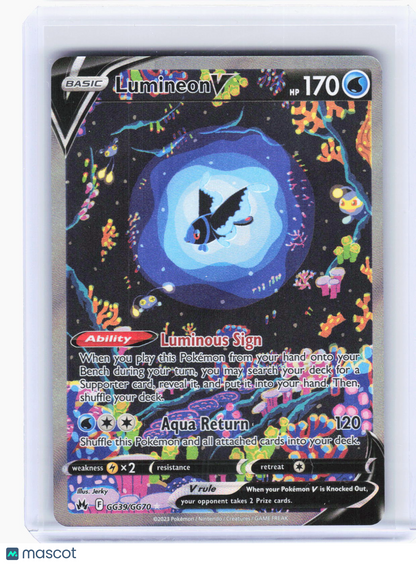 2023 Pokemon—Lumineon V #GG39/GG70 Crown Zenith: Galarian Gallery—UR Holo