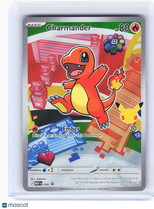 2026 Pokemon—Charmander #038 Mega Evolution Promo Card—Black Star Promo Foil