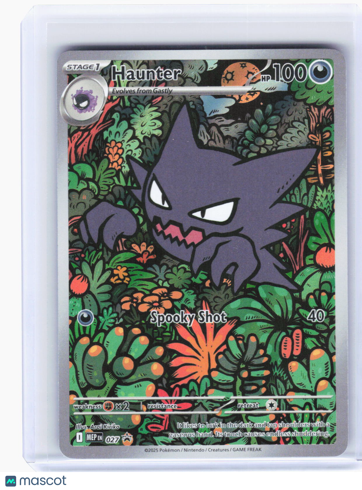 2025 Pokemon—Haunter #027 Mega Evolution Promo Cards—Black Star Promo Foil