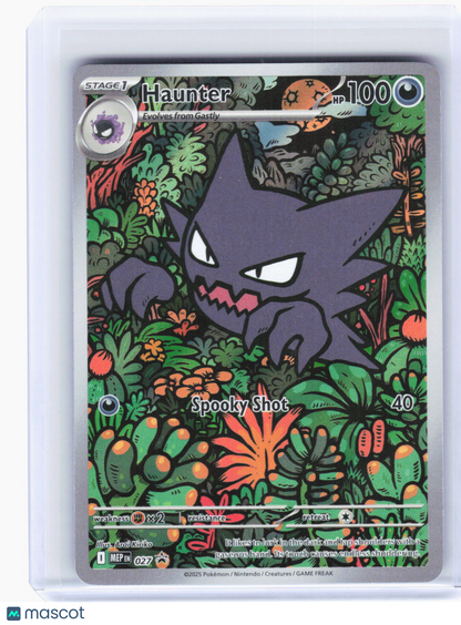 2025 Pokemon—Haunter #027 Mega Evolution Promo Cards—Black Star Promo Foil