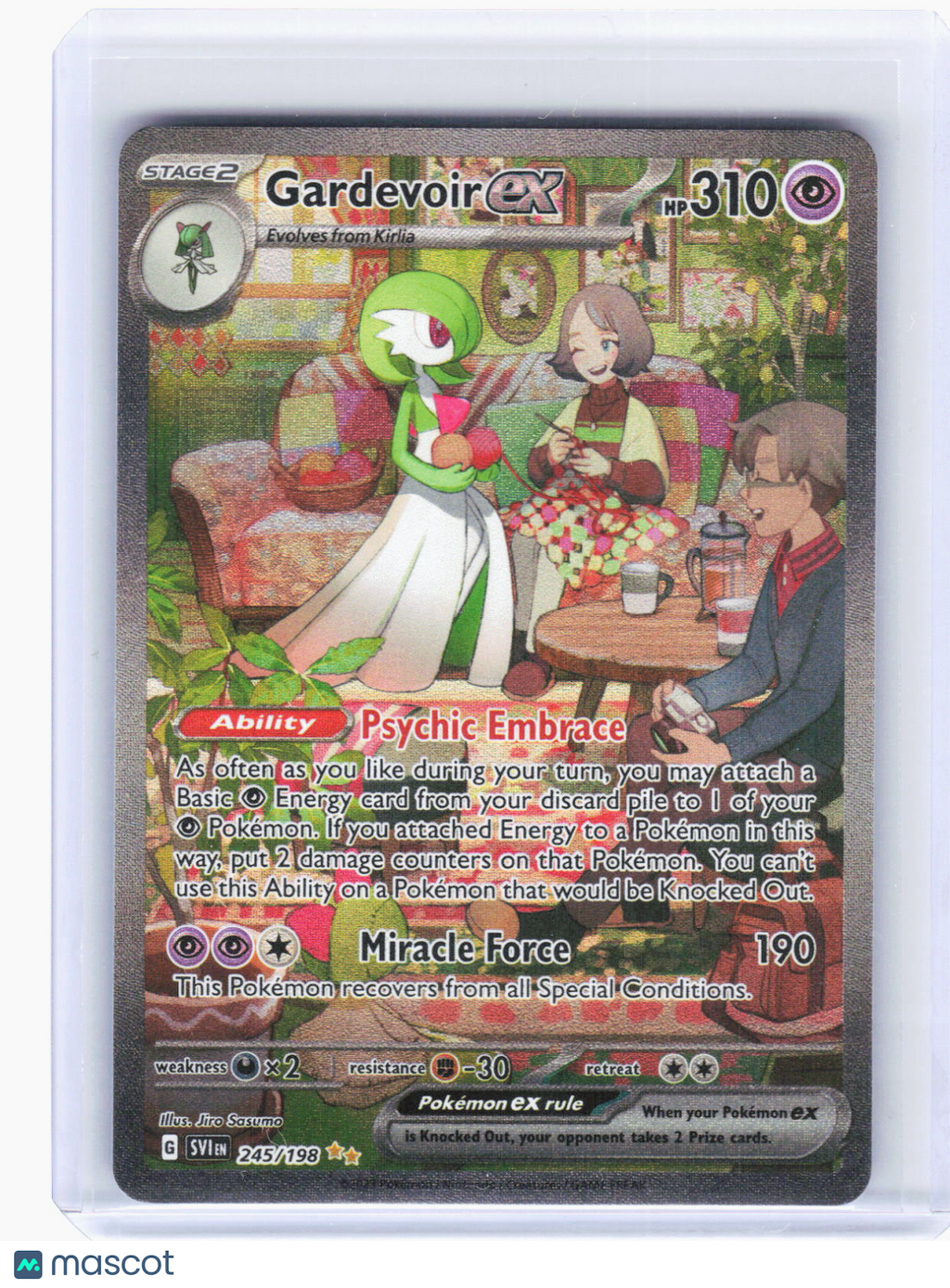 2023 Pokemon—Gardevoir ex #245/198 Scarlet & Violet Base Set—SIR Holo