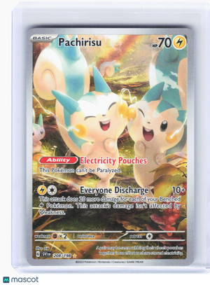 2023 Pokemon—Pachirisu #208/198 Scarlet & Violet Base Set—Illustration Rare Foil