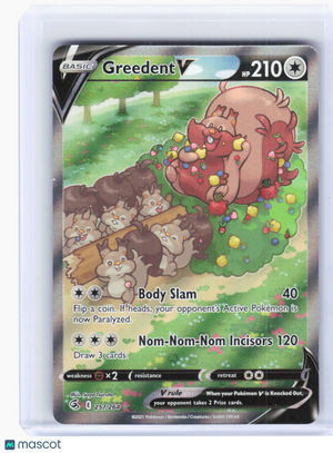 2022 Pokemon—Greedent V (Alternate Full Art) #257/264 Fusion Strike—UR Foil