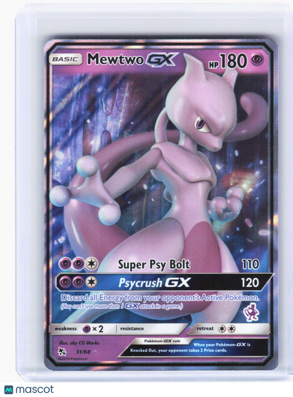 2019 Pokemon—Mewtwo GX (Mewtwo Stamped) #31/68 Battle Academy—Promo Foil (LP)