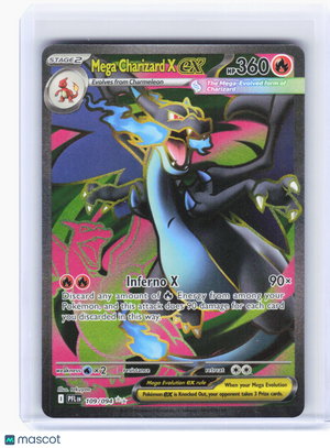 2025 Pokemon—Mega Charizard X ex #109/94 Phantasmal Flames—Ultra Rare Foil