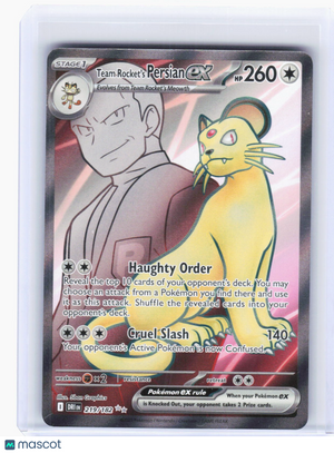 2025 Pokemon—Team Rocket's Persian ex #219/182 Destined Rivals—Ultra Rare Foil