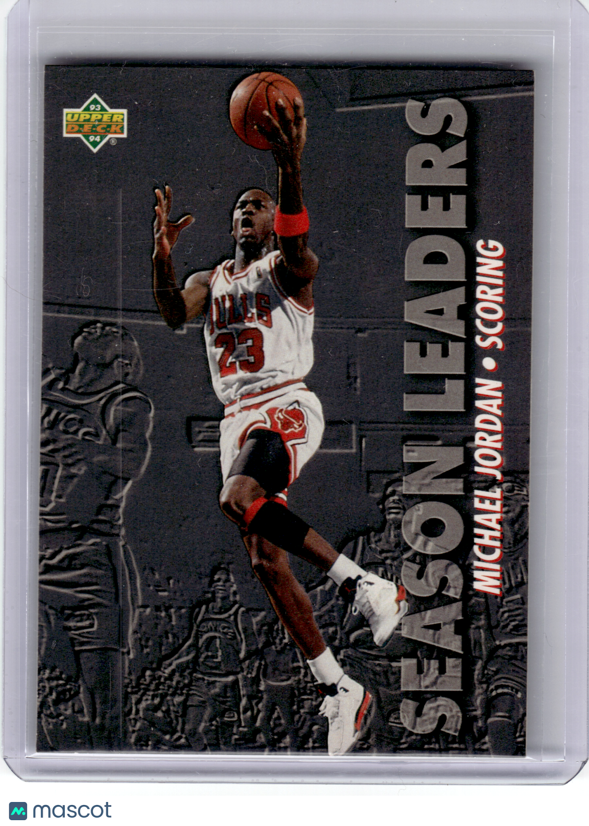 1993 Upper Deck Season Leaders Basketball—Michael Jordan #166 —Very Good
