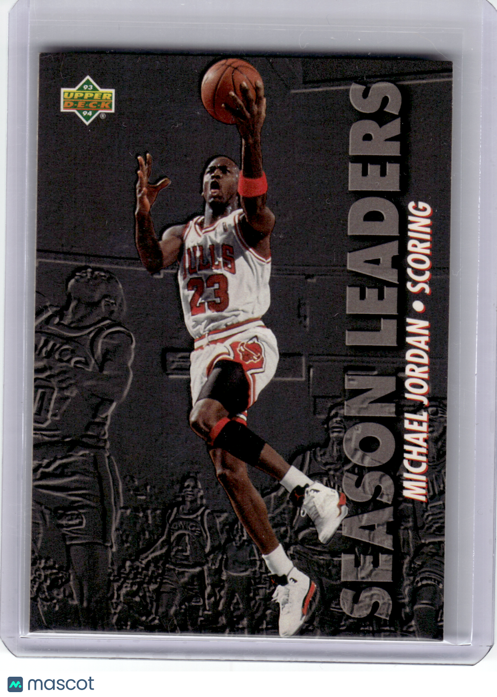 1993 Upper Deck Season Leaders Basketball—Michael Jordan #166 —Very Good