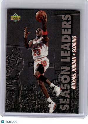 1993 Upper Deck Season Leaders Basketball—Michael Jordan #166 —Very Good