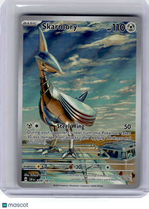 2024 Pokemon—Skarmory #209 Surging Sparks—Illustration Rare Holo