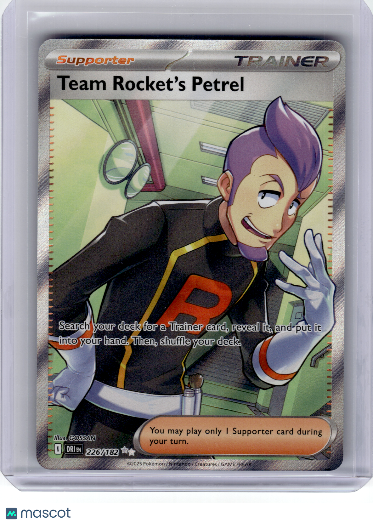 2025 Pokemon—Team Rocket's Petrel #226 Destined Rivals—Ultra Rare Holo