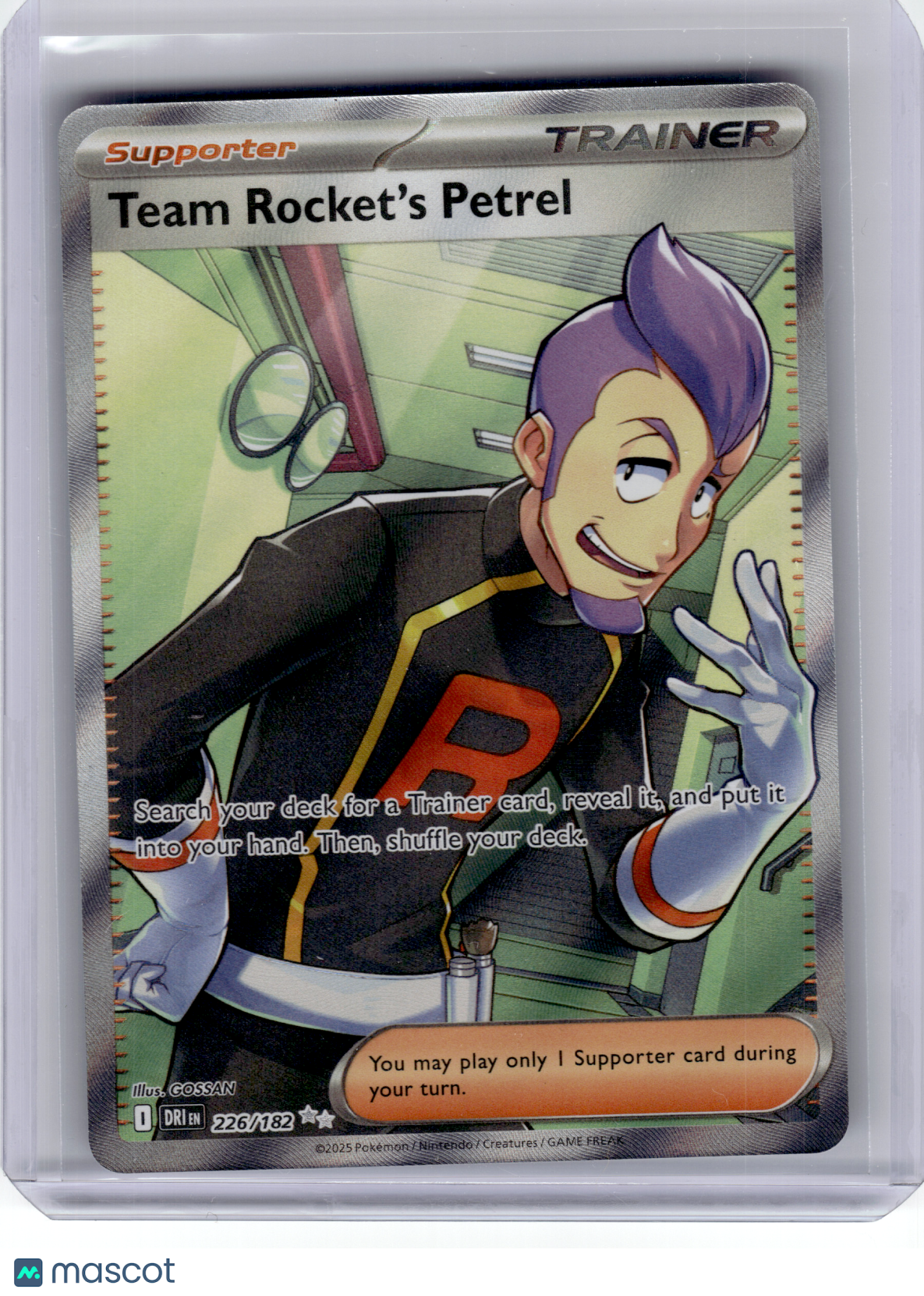 2025 Pokemon—Team Rocket's Petrel #226 Destined Rivals—Ultra Rare Holo
