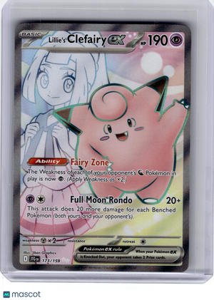 2025 Pokemon—Lillie's Clefairy EX #173 Journey Together—Ultra Rare Holo [LP]