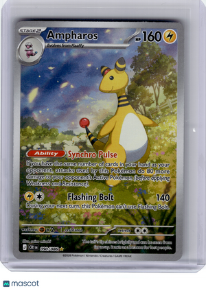 2026 Pokemon—Ampharos #90 Chaos Rising—Illustration Rare Holo
