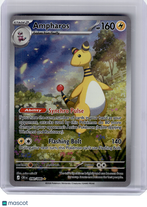 2026 Pokemon—Ampharos #90 Chaos Rising—Illustration Rare Holo