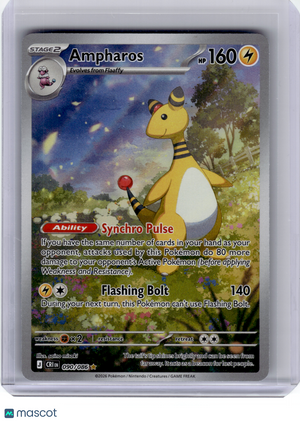 2026 Pokemon—Ampharos #90 Chaos Rising—Illustration Rare Holo