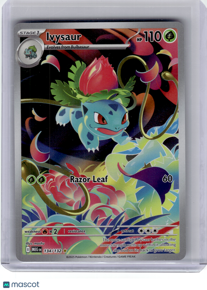 2025 Pokemon—Ivysaur #134 Mega Evolution—Illustration Rare Holo [Lightly Played]