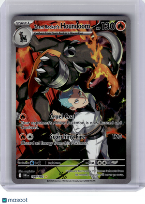 2025 Pokemon—Team Rocket's Houndoom #191 Destined Rivals—Illustration Rare Holo
