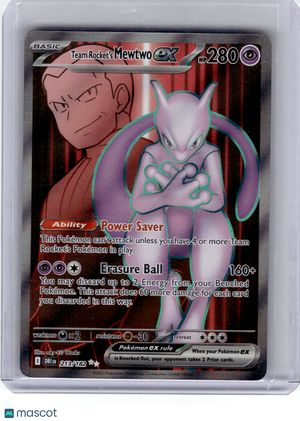 2025 Pokemon—Team Rocket's Mewtwo ex #213 Destined Rivals—Ultra Rare Holo