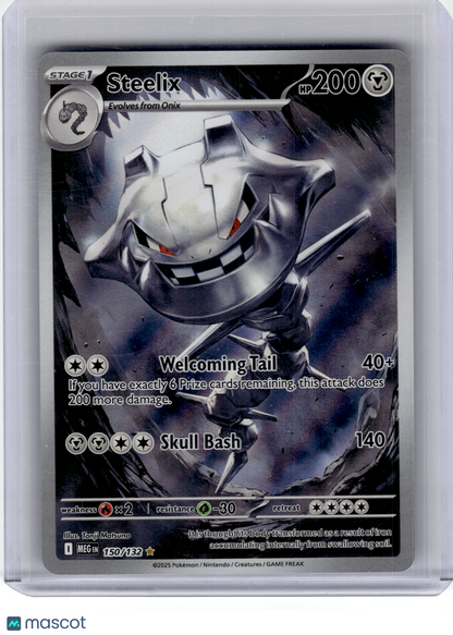 2025 Pokemon—Steelix #150 Mega Evolution—Illustration Rare Holo