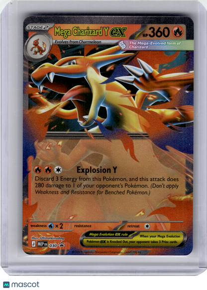 2026 Pokemon—Mega Charizard Y ex #030 Mega Evolution Promo—Black Star Promo Holo