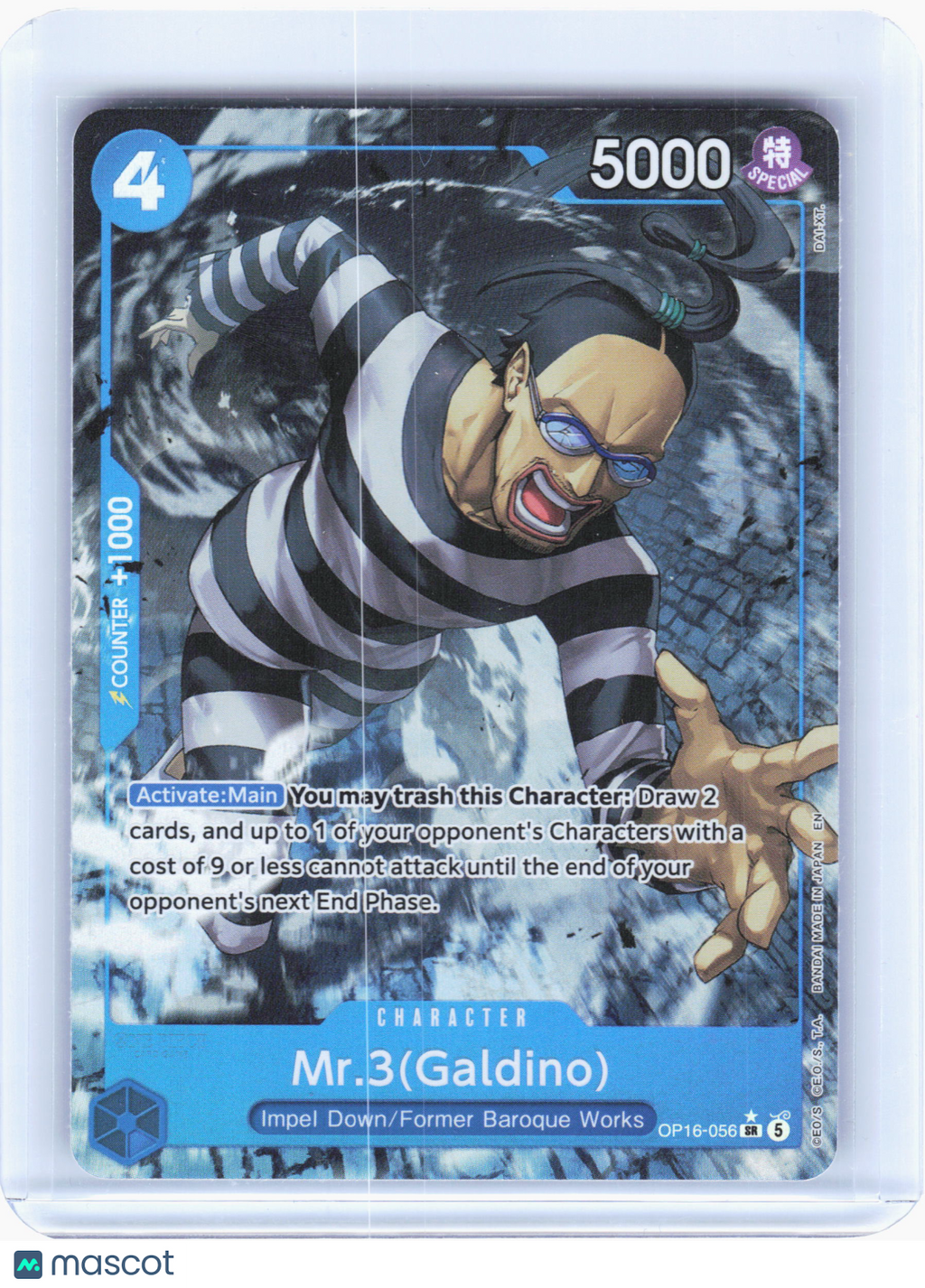 2026 Mr.3(Galdino) #OP16-056 The Time of Battle—Super Rare Foil (LP) (Alt Art)