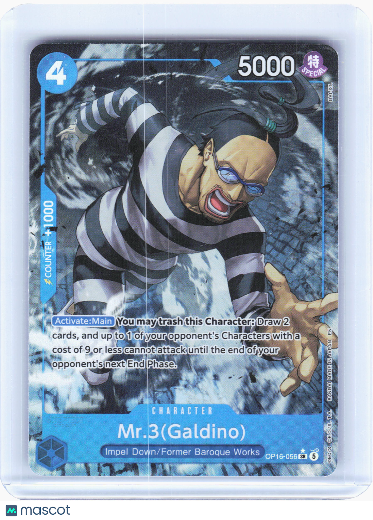 2026 Mr.3(Galdino) #OP16-056 The Time of Battle—Super Rare Foil (LP) (Alt Art)