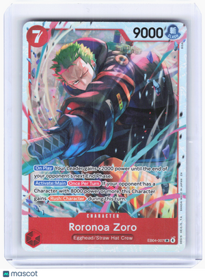 2026 One Piece—Roronoa Zoro #EB04-007 Adventure on Kami's Island—Super Rare Foil