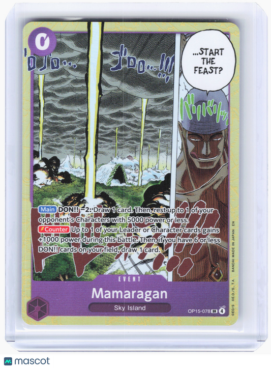 2026 One Piece—Mamaragan #OP05-078 Adventure on Kami's Island—Super Rare Foil